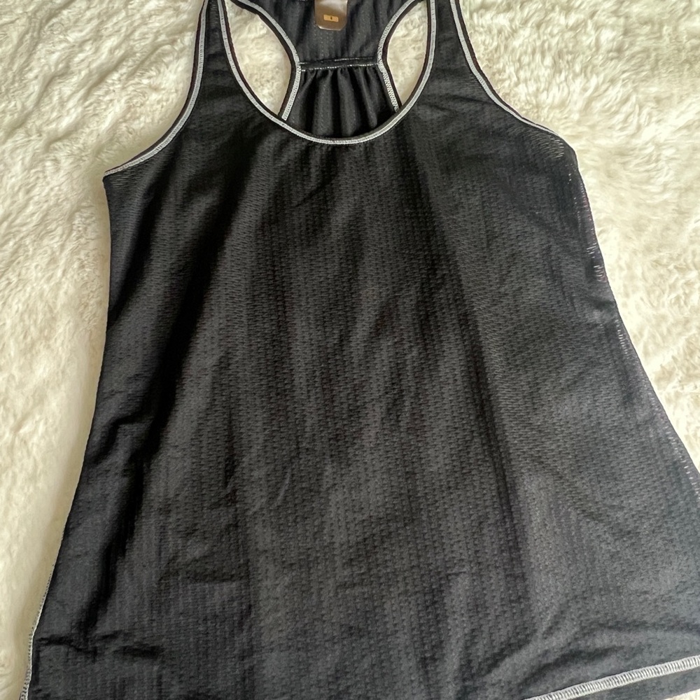 Women's Black Mesh Tank Top